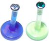Flat-Back Lippe/ Labret/ Ohr & Co Stecker mit Glitzerstein Kugel.