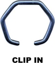 Titan anodisiert Piercing Klemmkugel Ring