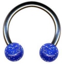 Acryl Kugel mit Piercing Hufeisenring