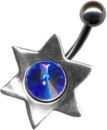 Silber Piercing Schild.