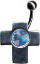 Silber Piercing Schild.