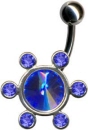 Silber Piercing Schild.