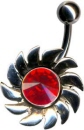 Silber Piercing Schild.