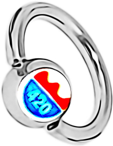 420_logo_piercing_ring