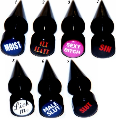 Bio-Synthetic Piercingschmuck Logo Fake Plug.
