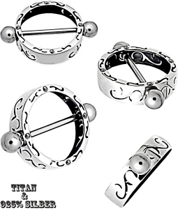 echt_silber_brust_ring_schild_piercing_schmuck
