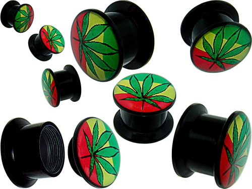 Biokunststoff Ohr Piercing Gewinde Flesh Tunnel | EL45TZ