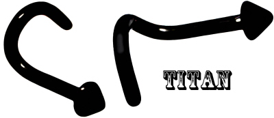 XFSRG G23 Titan Nasenpiercing Ring - Doppelreihe Mit Zirkonia, Hypoallergen