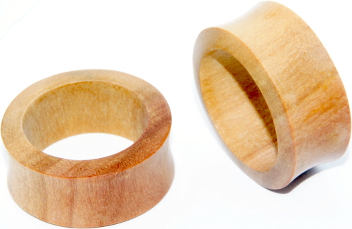 Tunnelplug Anal Holz-Tunnel Mit Double Flared – Natürliche Ohrstecker Aus Edelholz In 6-20mm Tunnel 10 Mm - Foto 2