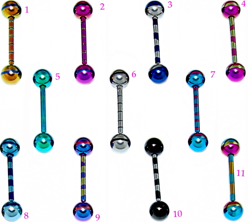 Titan Piercing Stab 1,2mm Mit 2 Kugeln - Barbell Für Ohr, Nase, Helix | Verschiedene Längen 5-20mm