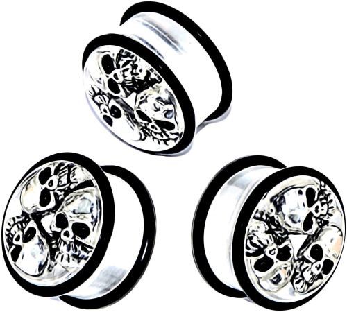 Cuerno Plug Flesh Tunnel Muchos Patrones De Hueso 13 Variantes Piercing