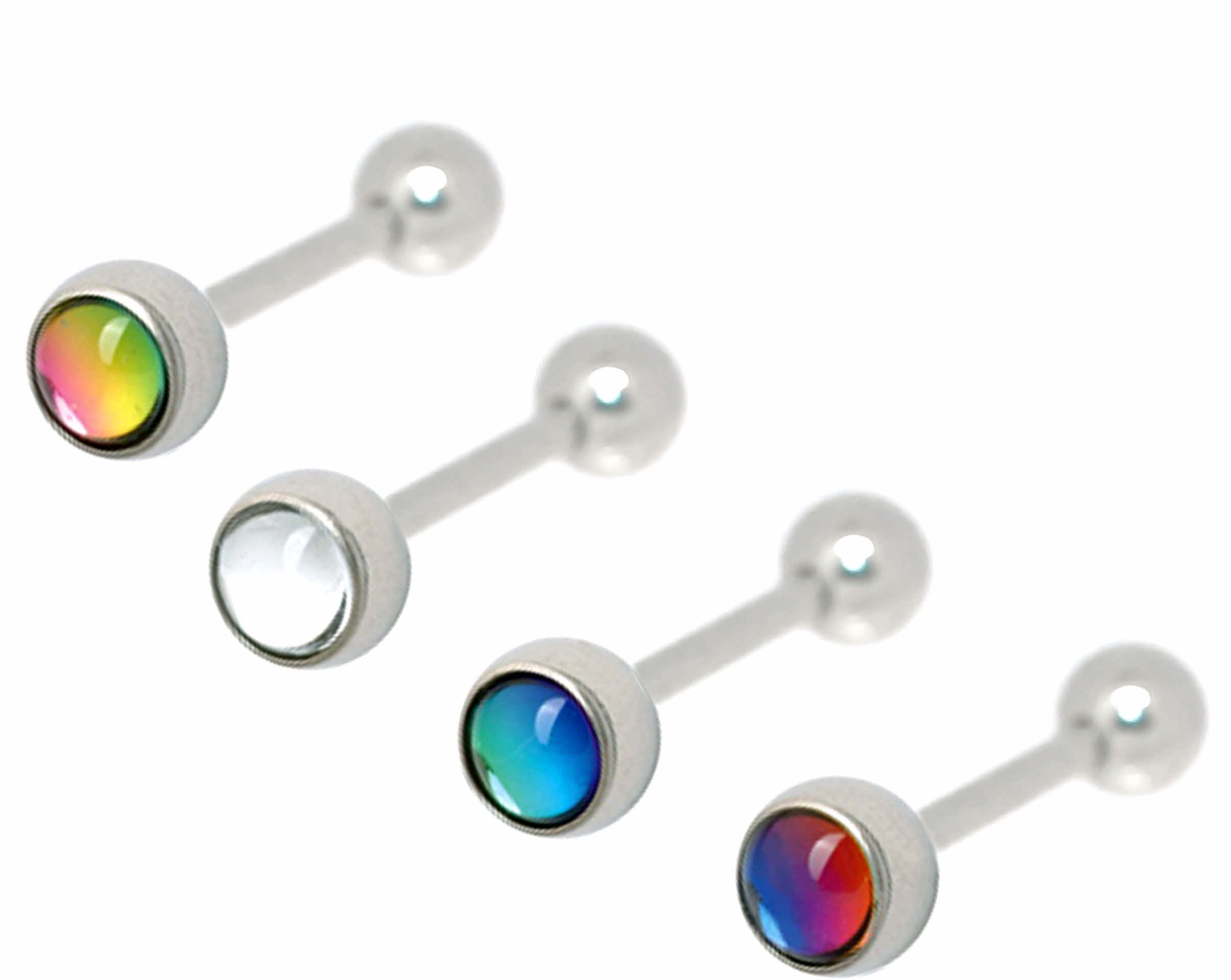 Vibrierender Zungenpiercing Barbell Edelstahl  Zungenring Mit Vibration  Zungenpiercing Gold Silber